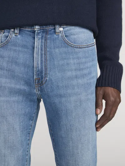 Frame Modern Straight Jeans In Blue