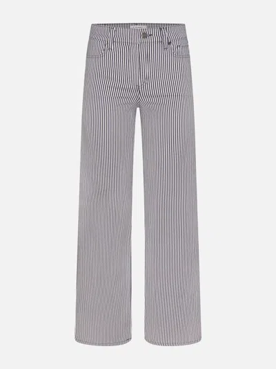 Frame Le Slim Palazzo High Waist Wide Leg Jeans In Multi