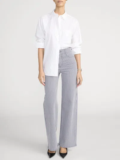 Frame Le Slim Palazzo High Waist Wide Leg Jeans In Multi