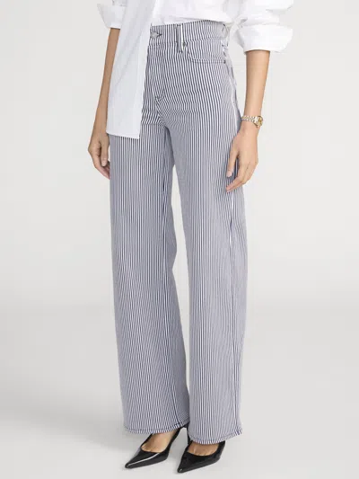 Frame Le Slim Palazzo High Waist Wide Leg Jeans In Multi