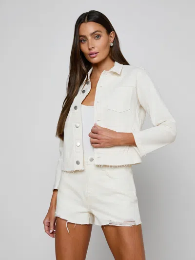 L'agence Janelle Slim Jacket In Blanc