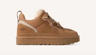 Ugg Stylish Boot-style Sneakers With Plush Lining In Brown