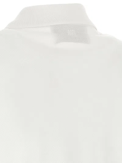 Ami Alexandre Mattiussi Ami Paris Men White Polo Shirt With Adc Embroidery On The Front And Classic Collar In Cotton Man In Multi