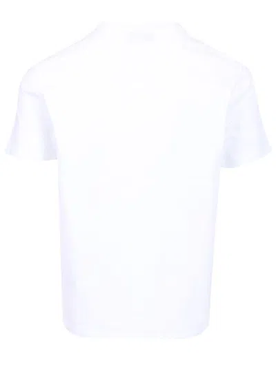 Ami Alexandre Mattiussi De Caur Embroidered Organic Cotton-jersey T-shirt In White
