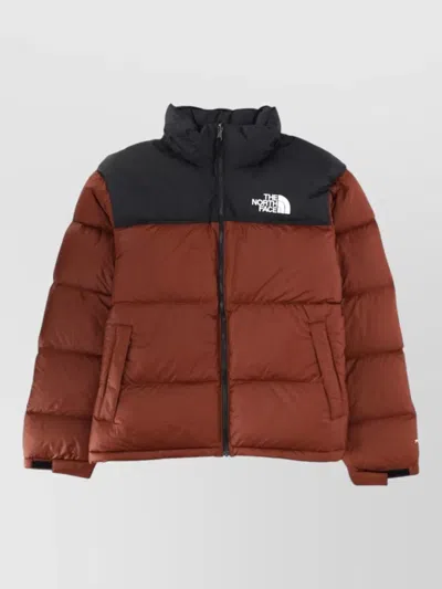 The North Face Brown Color Block High Neck Jacket