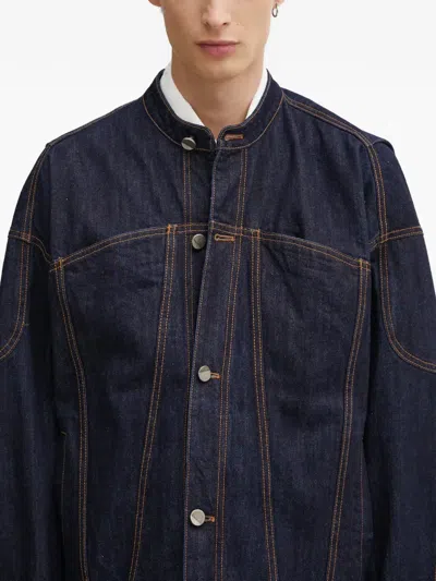 Ader Error Denim Jacket In Blue