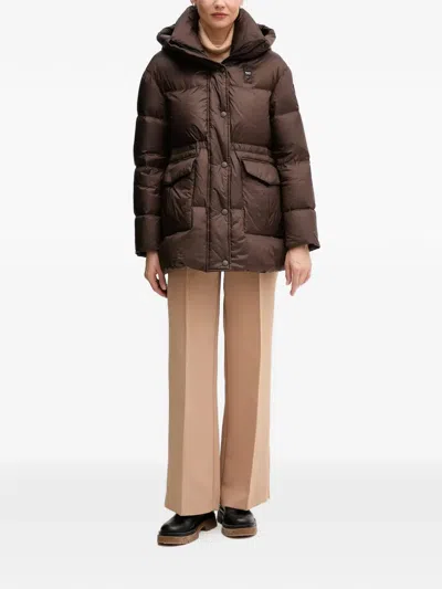 Blauer Hooded Puffer Jacket In Multi