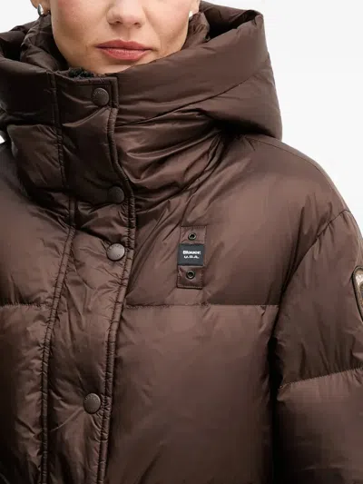 Blauer Hooded Puffer Jacket In Multi