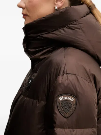 Blauer Hooded Puffer Jacket In Multi