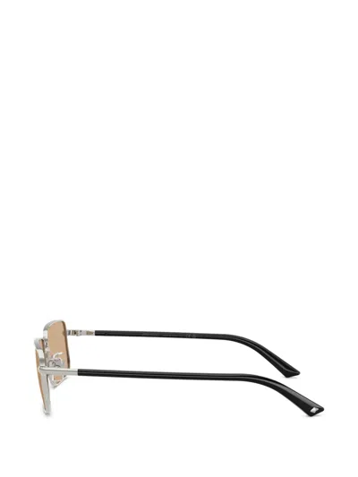 Jimmy Choo Rectangular-frame Sunglasses In Brown