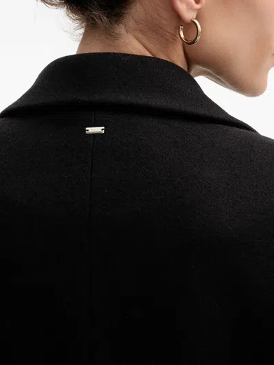 Gaudì Button-up Double-breasted Coat In Black