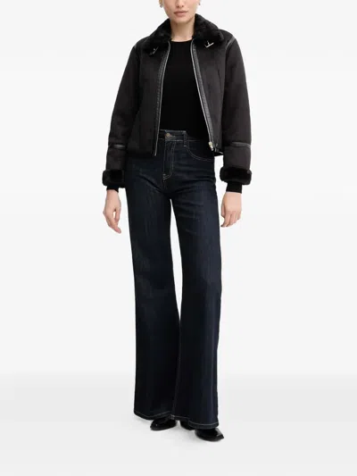 Gaudì Textured-collar Jacket In Black