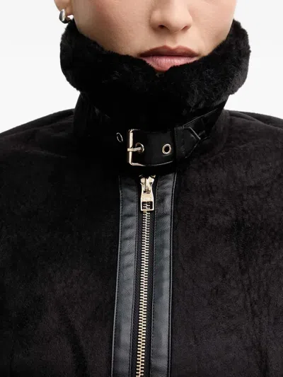 Gaudì Textured-collar Jacket In Black