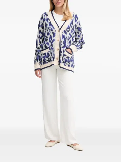 Gaudì Leopard-print Button-up Cardigan In Multi