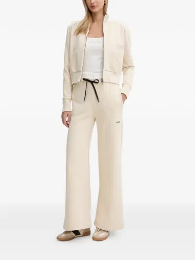Pinko Drawstring Trousers In Neutral