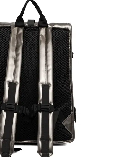 Rains Large Rolltop Backpack In Black