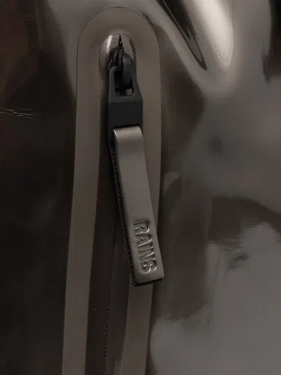 Rains Large Rolltop Backpack In Black