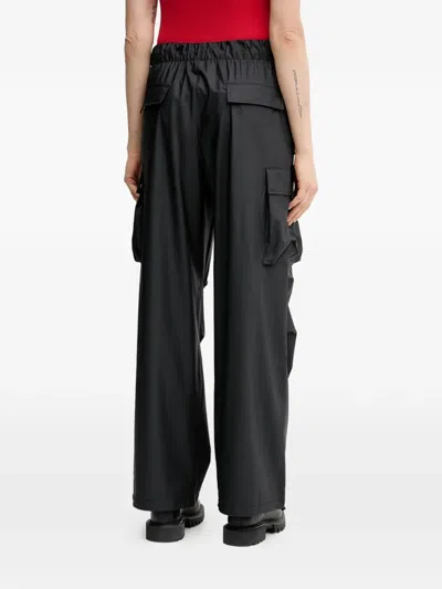 Rains Drawstring Cargo Pants In Black