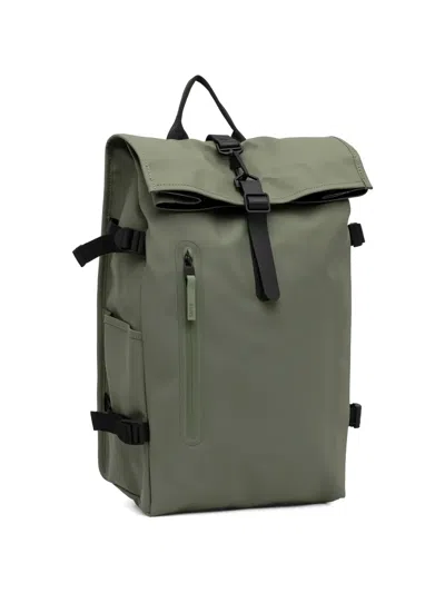Rains Large Rolltop Backpack In Green