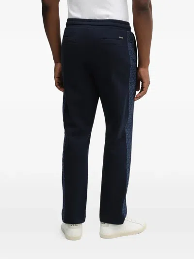 Michael Kors Drawstring Track Pants In Blue
