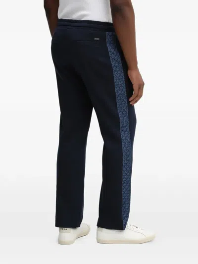 Michael Kors Drawstring Track Pants In Blue
