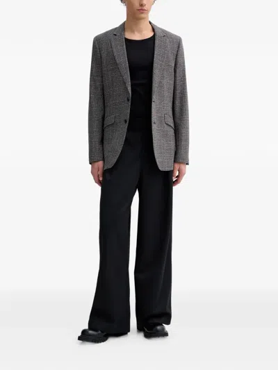 Rag & Bone Plaid-pattern Blazer In Gray