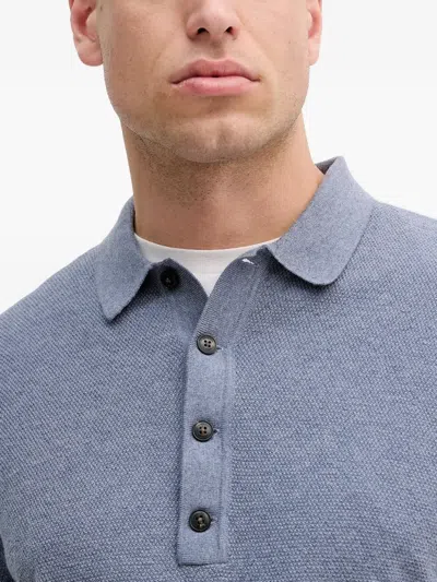 Hackett Button-fastening Polo Shirt In Blue