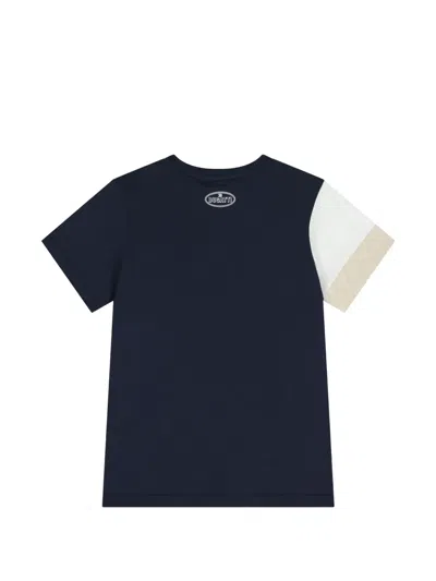 Bugatti T-shirt Mit Auto-print In Blue
