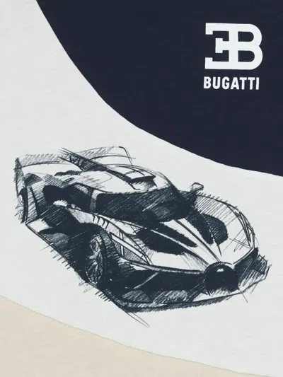 Bugatti T-shirt Mit Auto-print In Blue