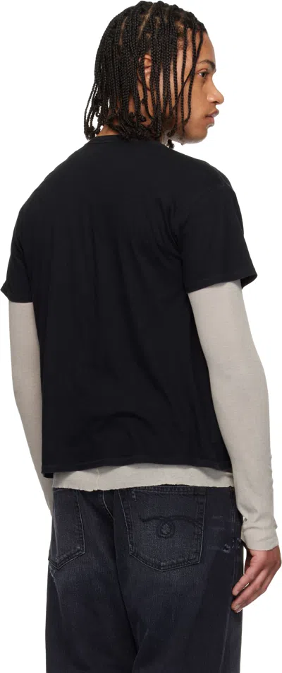 R13 Black 'eye Roll' Boy T-shirt In Black