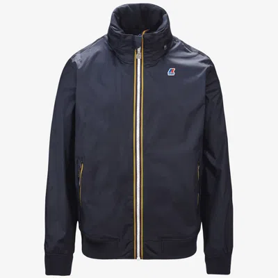 K-way Amaury Stretch Nylon Jersey In Blue