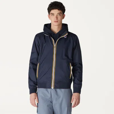 K-way Amaury Stretch Nylon Jersey In Blue