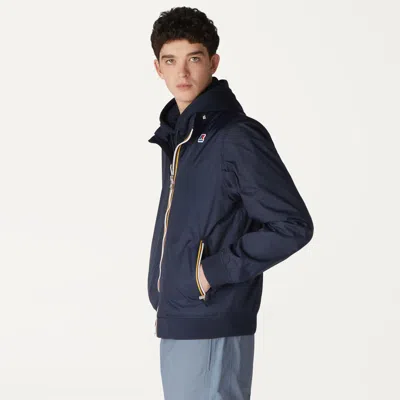 K-way Amaury Stretch Nylon Jersey In Blue