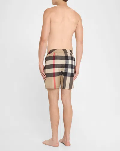 Burberry Ami Paris Light Blue Elasticated Cotton Shorts In Brown