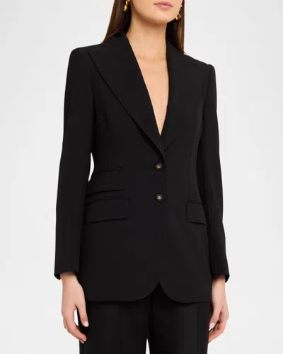 Dolce & Gabbana Turlington Tailored Jacket Single Breasted Lapels In Black