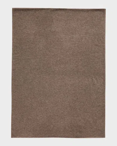 Lisa Yang Solid Cashmere Scarf In Brown