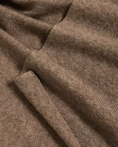 Lisa Yang Solid Cashmere Scarf In Brown