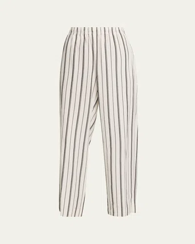 Vince Resort Stripe Drawstring Pull On Pant In Multi