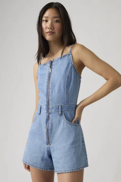 Levi's Square Neck Jumpsuit In Blue