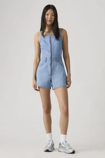 Levi's Square Neck Jumpsuit In Blue