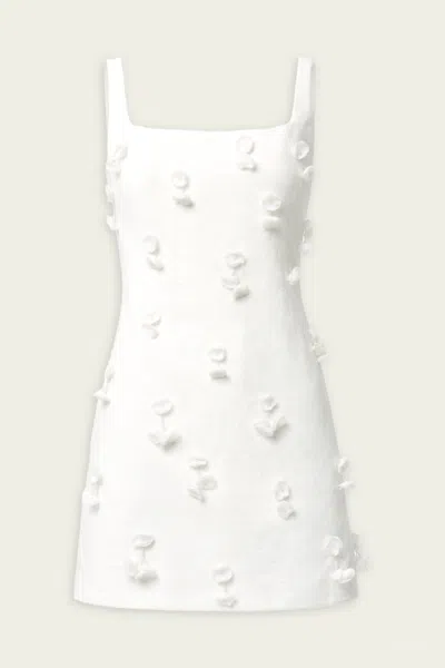 Simkhai Cailinn Linen-cotton Mini Dress In White