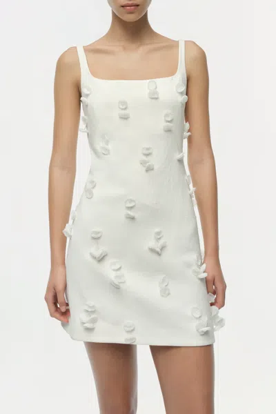 Simkhai Cailinn Linen-cotton Mini Dress In White