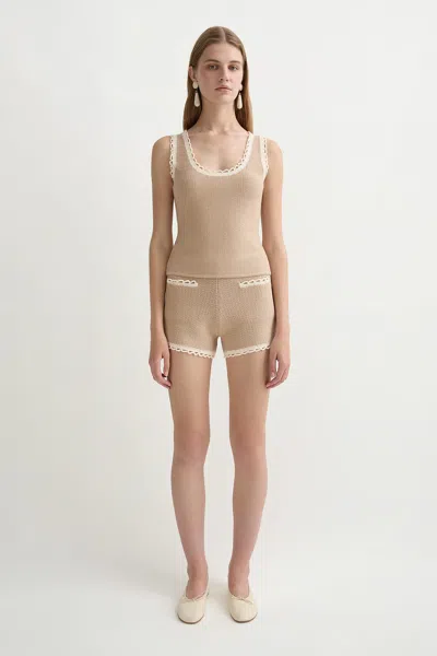 The Posse Willow Top In Neutral