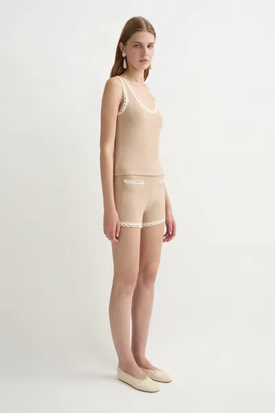 The Posse Willow Top In Neutral