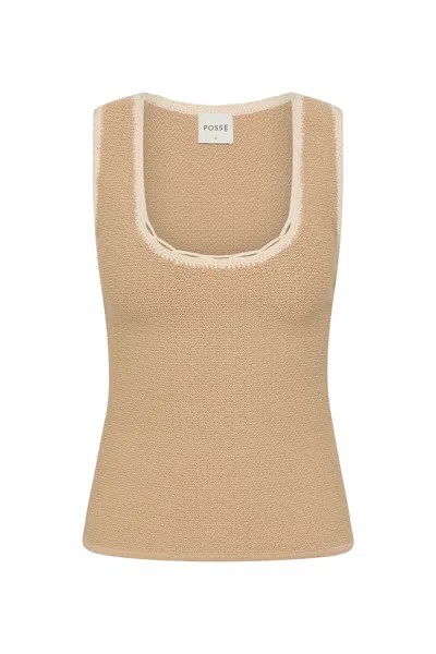 The Posse Willow Top In Neutral