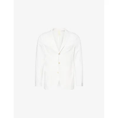 Eleventy Button Blazer In White