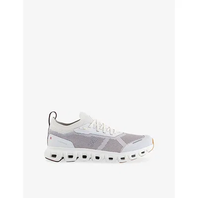 On Cloud 6 Versa Panelled Mesh-knit Sneakers In White