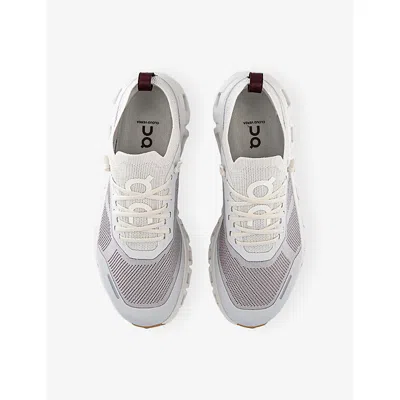 On Cloud 6 Versa Panelled Mesh-knit Sneakers In White