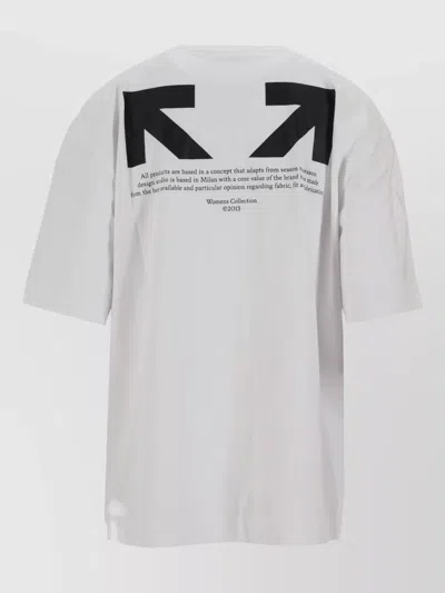 Off-white White Logo T-shirt In White