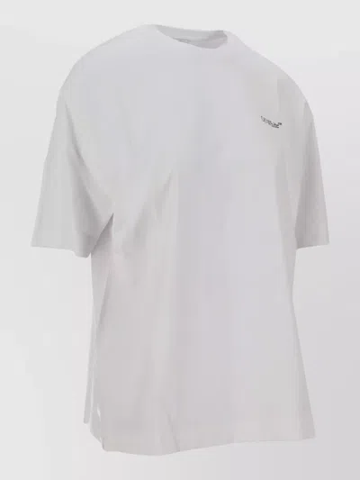 Off-white White Logo T-shirt In White